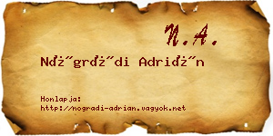 Nógrádi Adrián névjegykártya
