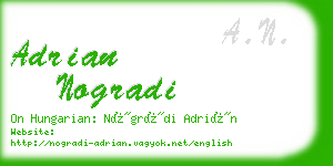 adrian nogradi business card