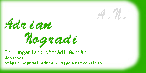 adrian nogradi business card